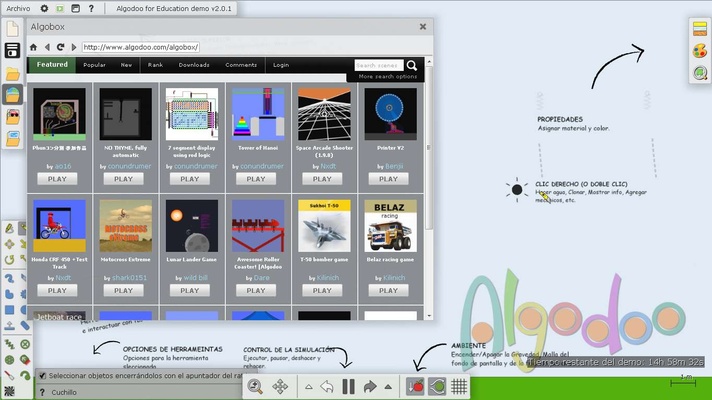 Algodoo screenshot 1
