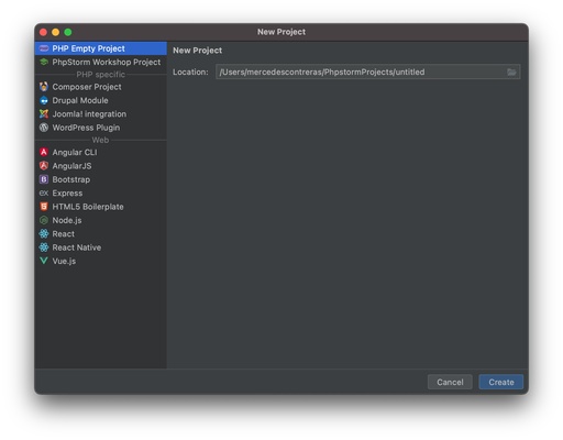 PhpStorm screenshot 1