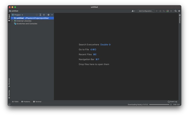 PhpStorm screenshot 1