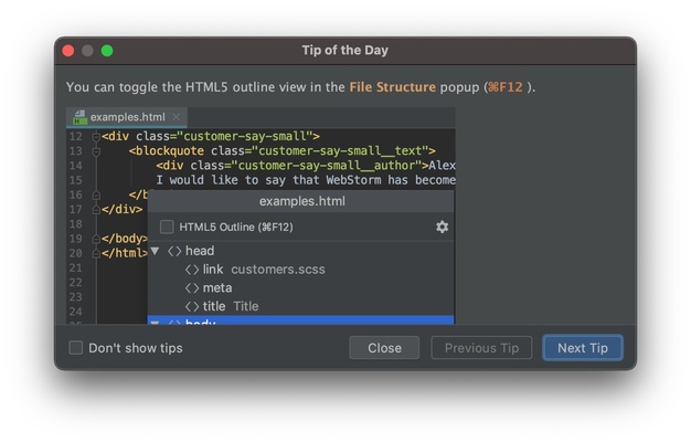 PhpStorm screenshot 1