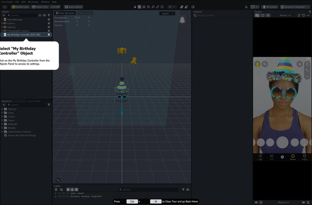 Lens Studio screenshot 1
