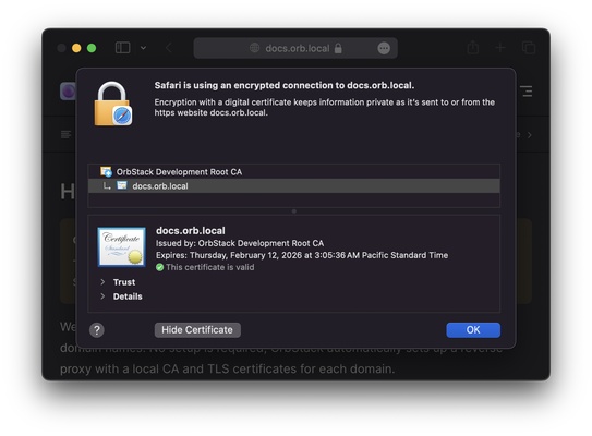 OrbStack screenshot 1