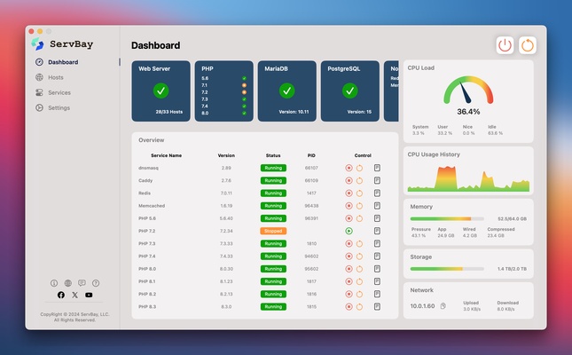ServBay screenshot 1