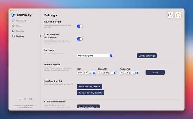 ServBay screenshot 1