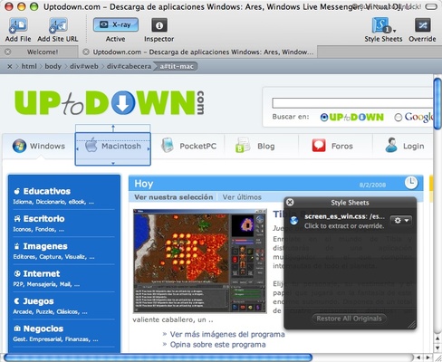 CSSEdit screenshot 1