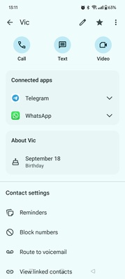 Google Contacts screenshot 1