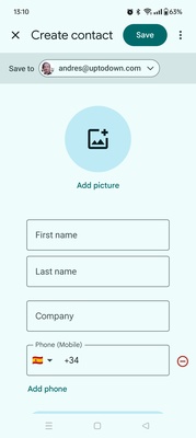 Google Contacts screenshot 1