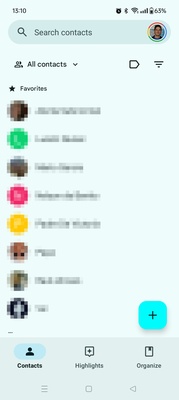 Google Contacts screenshot 1