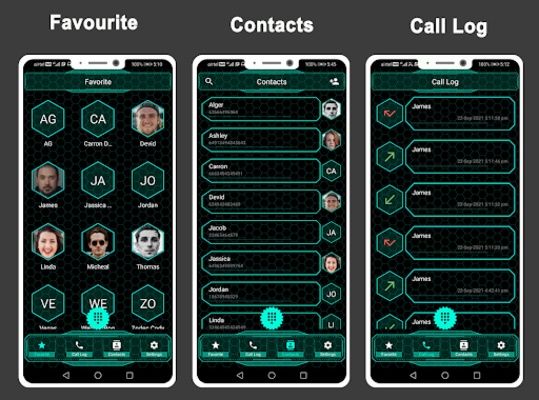Hi-tech Phone Dialer & Contact screenshot 1
