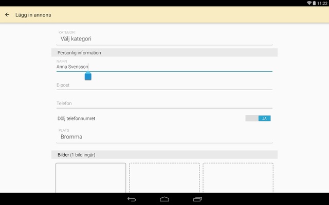 Blocket screenshot 1