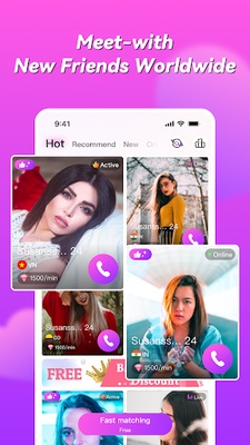 Honeycam Pro-Live Video Chat screenshot 1