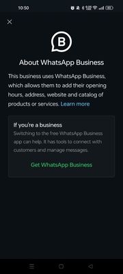 WhatsApp Business screenshot 1