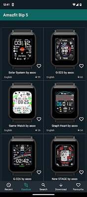 Watchfaces Amazfit Bip 3/5 & U screenshot 1