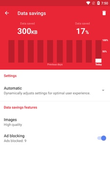 Opera Mini beta screenshot 1