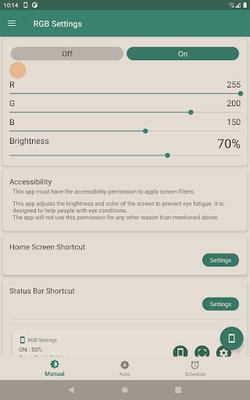 RGB Settings screenshot 1