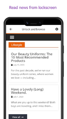Unlock and browse screenshot 1
