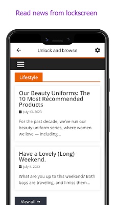 Unlock and browse screenshot 1