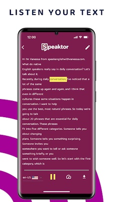 Speaktor screenshot 1