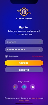 BT Coin Mining screenshot 1