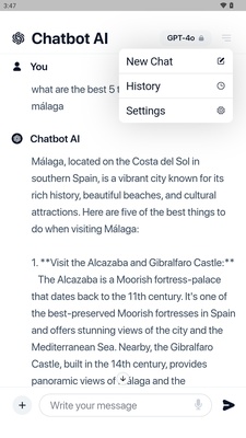 Chatbot AI screenshot 1