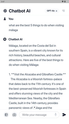 Chatbot AI screenshot 1