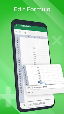 Edit Excel Spreadsheets Reader screenshot 1