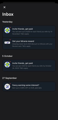 Revolut screenshot 1