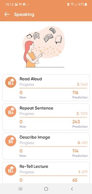 AlfaPTE - PTE Practice App screenshot 1