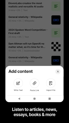 ElevenLabs Reader screenshot 1