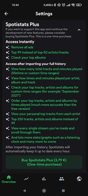 Spotistats for Spotify screenshot 1