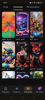 Zedge screenshot 1