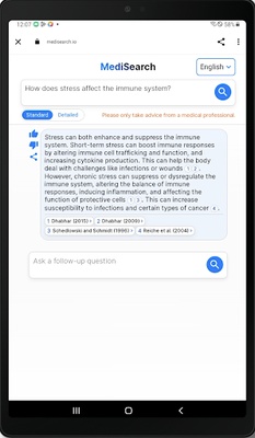 MediSearch screenshot 1