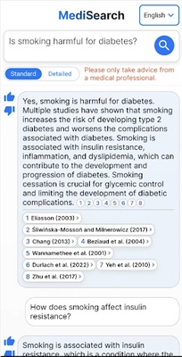 MediSearch screenshot 1