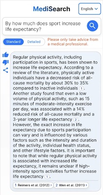 MediSearch screenshot 1