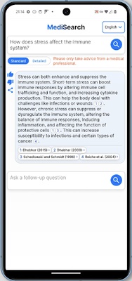 MediSearch screenshot 1