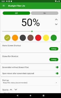 Bluelight Filter Lite screenshot 1
