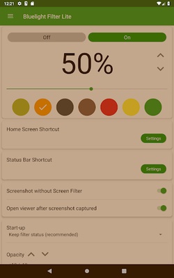 Bluelight Filter Lite screenshot 1