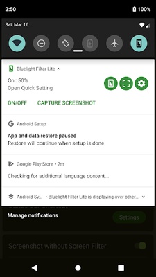 Bluelight Filter Lite screenshot 1