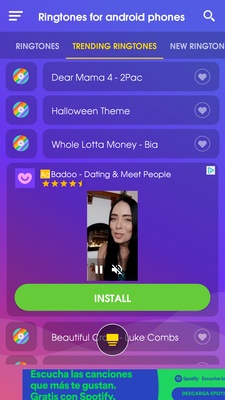Ringtones for android phones screenshot 1