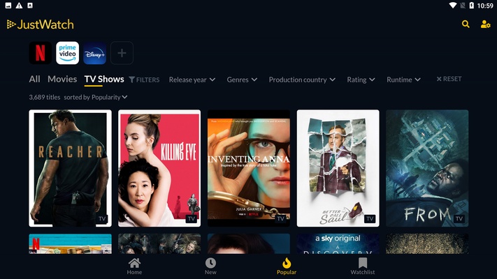 JustWatch screenshot 1